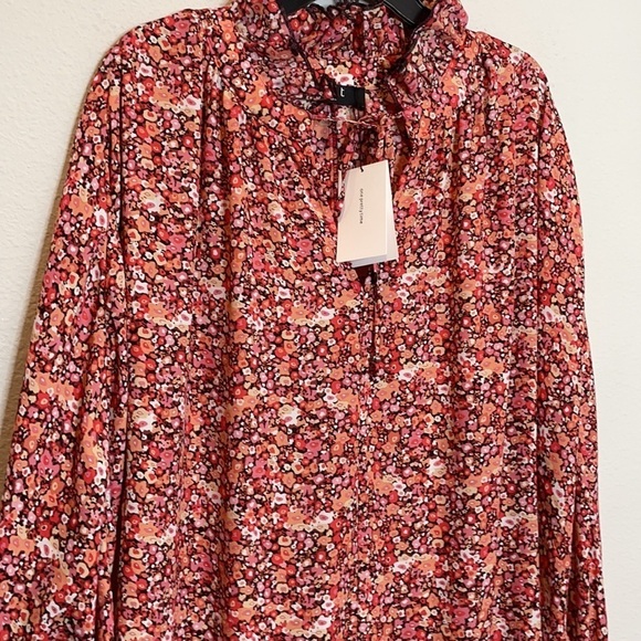 NWT Anthropologie O.P.T. Maxi Floral Ruffle Dress - Picture 4 of 12